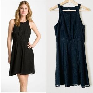 Theory SIZE 2 silk blend black sleeveless mini dress
